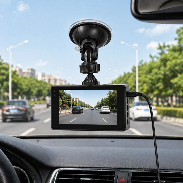 JINGONG KOS-14046 2K Autós menetrögzítő kamera – Full HD Dash Cam, szélvédőre rögzíthető, éjjeli mód, loop felvétel (BBD)