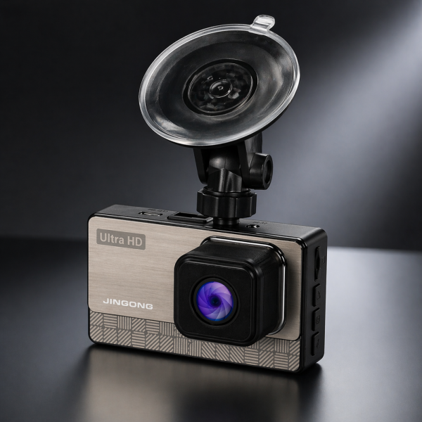 JINGONG KOS-14046 2K Autós menetrögzítő kamera – Full HD Dash Cam, szélvédőre rögzíthető, éjjeli mód, loop felvétel (BBD)