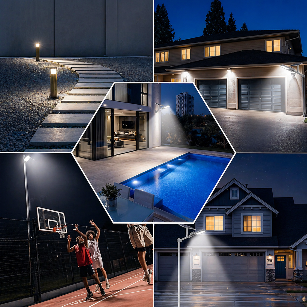 Kerti napelemes oszloplámpa 300W – 299 LED nagy teljesítményű utcai solar lámpa kültérre (BBRLB1330) 4