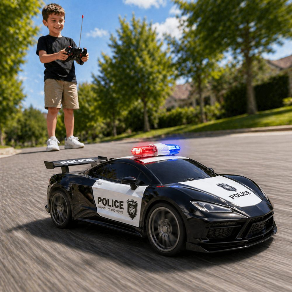 MAX SPEED RACE RC távirányítós rendőrautó – 120 méretarányú játék autó távirányítóval gyerekeknek (BBJ) 3