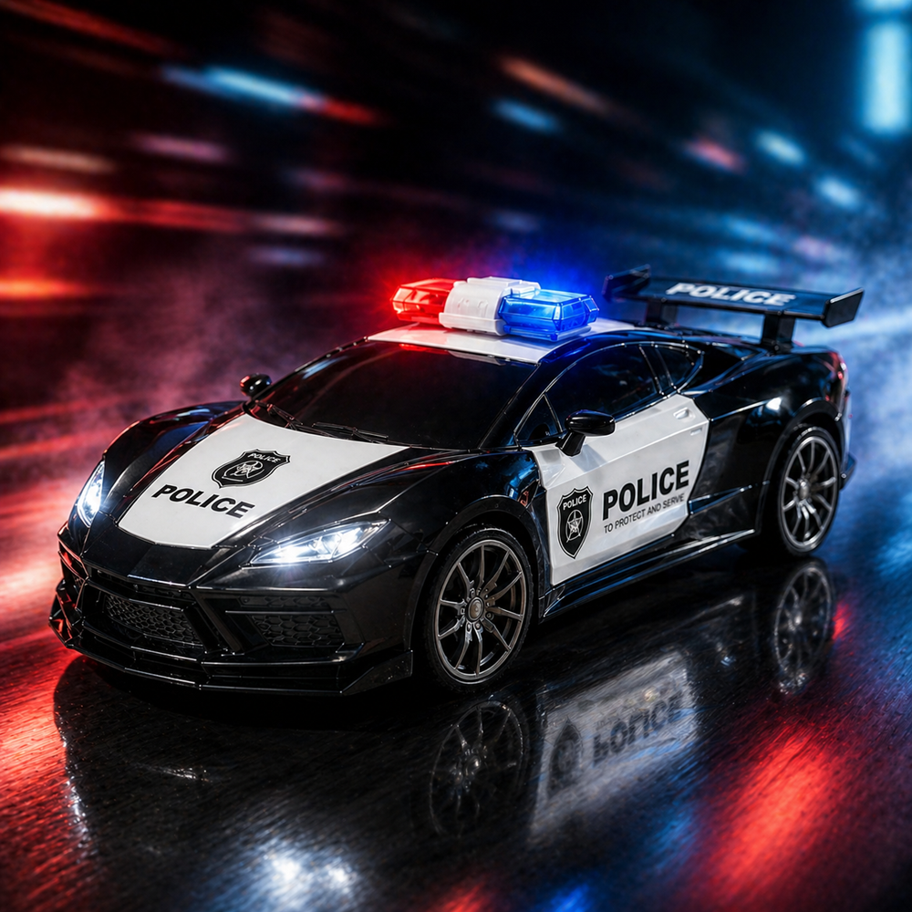 MAX SPEED RACE RC távirányítós rendőrautó – 120 méretarányú játék autó távirányítóval gyerekeknek (BBJ) 4