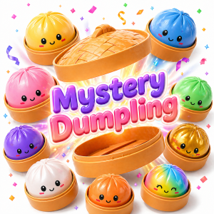 Mystery dumpling meglepetés gombóc – gyűjthető színes dumpling squishy, random színnel