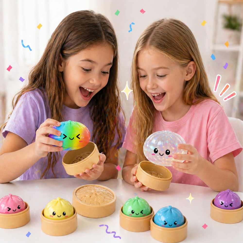 Mystery Dumpling meglepetés gombóc – gyűjthető színes dumpling kapszula, random színnel 3