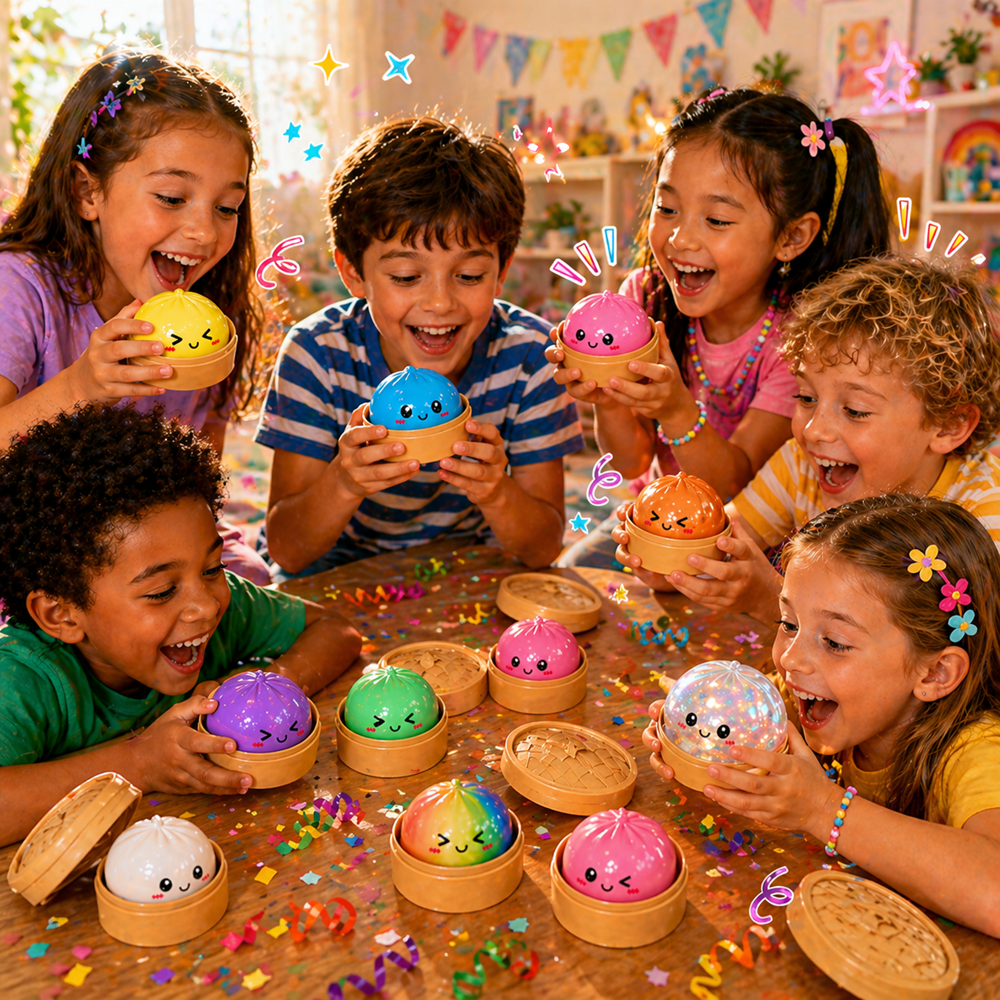 Mystery Dumpling meglepetés gombóc – gyűjthető színes dumpling kapszula, random színnel 6