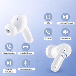 OKOP KP-205 vezeték nélküli Bluetooth fülhallgató – TWS sztereó headset töltőtokkal (BBD) - 4. kép
