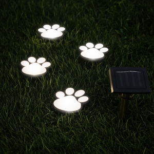 SolarPaw napelemes mancs mintás LED kerti dekor lámpa szett 3 db kültéri díszvilágítás (BBD) - Image 3
