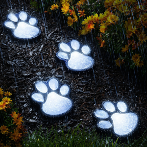 SolarPaw napelemes mancs mintás LED kerti dekor lámpa szett 3 db kültéri díszvilágítás (BBD) - Image 4