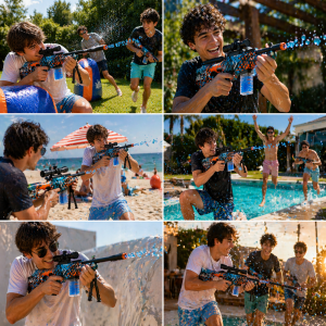 Zselégolyós játék puska 79 cm – zselés lövedékes kilövő, nagy hatótávú kültéri játék gyerekeknek (BBJ) - Image 5