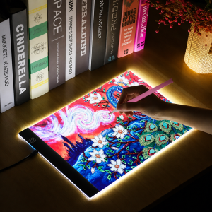 A4 LED rajztábla grafikus tábla – világító rajzmásoló lap állítható fényerővel (BBRLB1586) - 4. kép