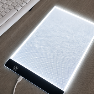 A4 LED rajztábla grafikus tábla – világító rajzmásoló lap állítható fényerővel (BBRLB1586) - 5. kép