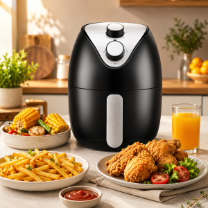 Air Fryer 2L 1000W – olaj nélküli meleglevegős fritőz analóg vezérléssel (FXI) - 6. kép