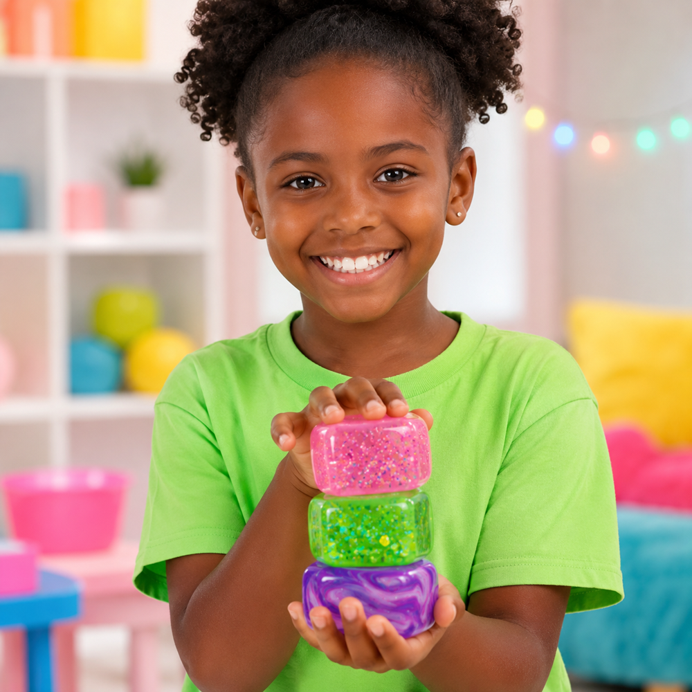 Cube Squeeze Ball squishy stresszlabda – nyomkodható érzékszervi fidget játék (BBE) 4