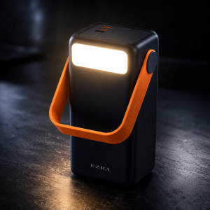 EZRA PR138 powerbank 40000mAh – nagy kapacitású hordozható gyorstöltő LED lámpával és Type-C csatlakozóval (THM) - 5. kép