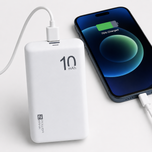 N02S powerbank 10000mAh – ultravékony hordozható külső akkumulátor telefonhoz és USB eszközökhöz (BBD) - 4. kép