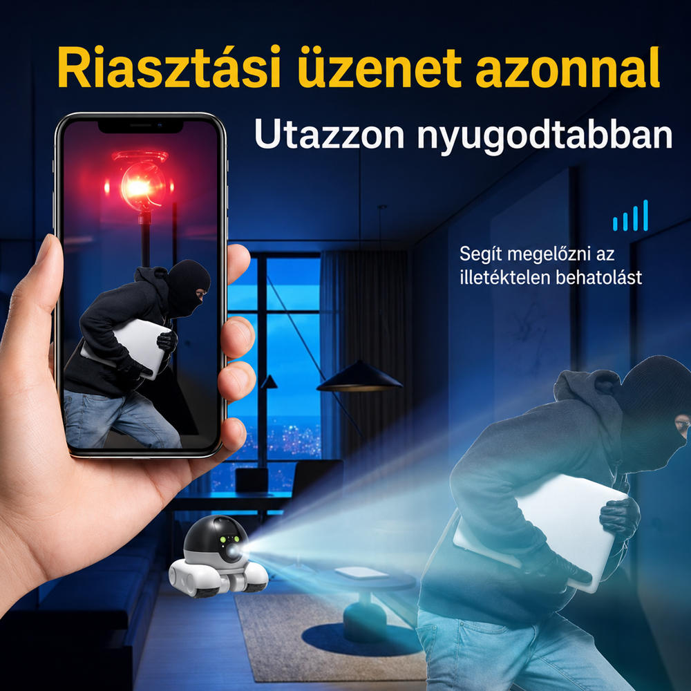 SXT-046 távirányítós megfigyelő robotkamera – WiFi FPV kamera autó éjjellátó LED világítással (BBD) 6