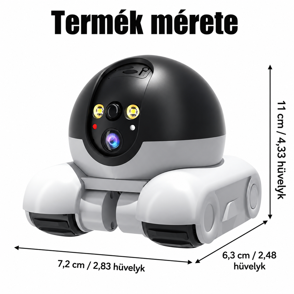 SXT-046 távirányítós megfigyelő robotkamera – WiFi FPV kamera autó éjjellátó LED világítással (BBD) 8