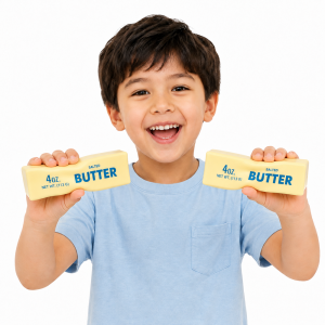 Butter squishy stresszoldó játék – puha nyomkodható hab fidget játék sárga kivitelben (BBE) (FX) - 6. kép