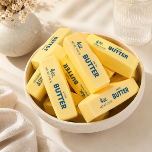 Butter squishy stresszoldó játék – puha nyomkodható hab fidget játék sárga kivitelben (BBE) (FX) - 7. kép