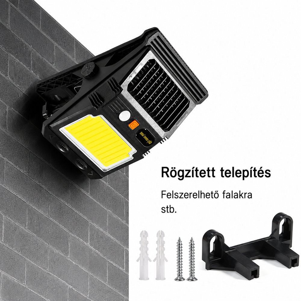 W7105-2 napelemes LED klipsz lámpa – kültéri multifunkciós szolár világítás (BBD) 4