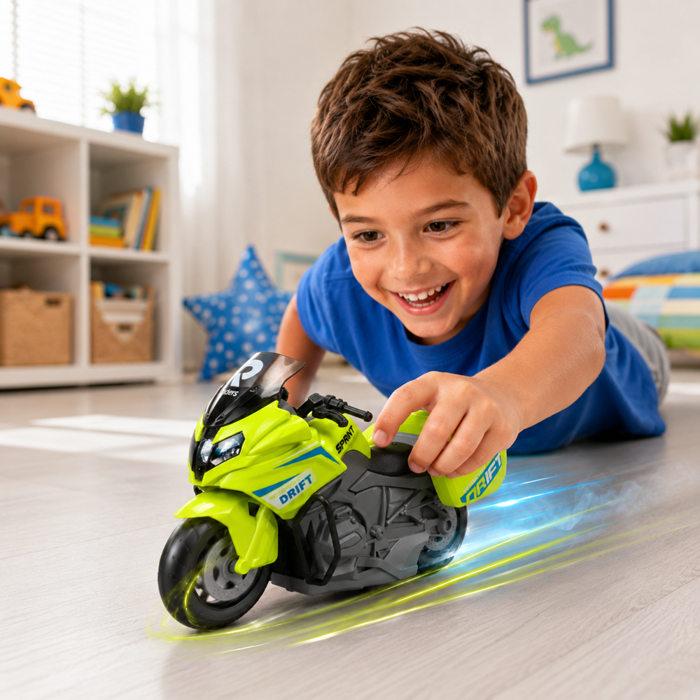 114 játék sportmotor fény- és hanghatásokkal – multifunkciós versenymotor gyerekeknek (BBMJ) 4