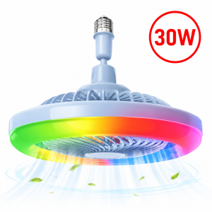 30W RGB LED ventilátorlámpa – multifunkciós mennyezeti lámpa ventilátorral (BBJH) - 6. kép