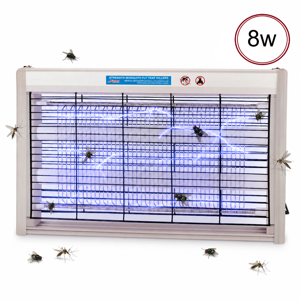 8W LED elektromos rovarcsapda lámpa – vegyszermentes beltéri szúnyog-, légy- és molyirtó (BBD) 1