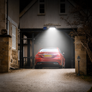 HAYAMI KL25-259 napelemes COB LED fali lámpa – mozgásérzékelős kültéri szolár világítás (BBD) - 4. kép