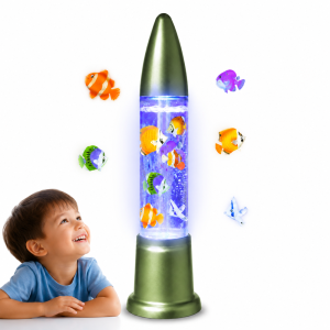 OceanLight buborékos LED akvárium lámpa színes halakkal (THM) - 6. kép
