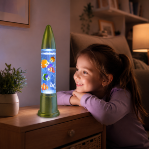 OceanLight buborékos LED akvárium lámpa színes halakkal (THM) - 5. kép