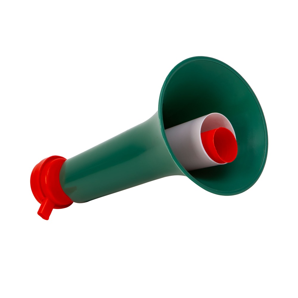Magyar szurkolói stadionduda – piros-fehér-zöld kézi kürt – 53,5cm (GL-PR050)