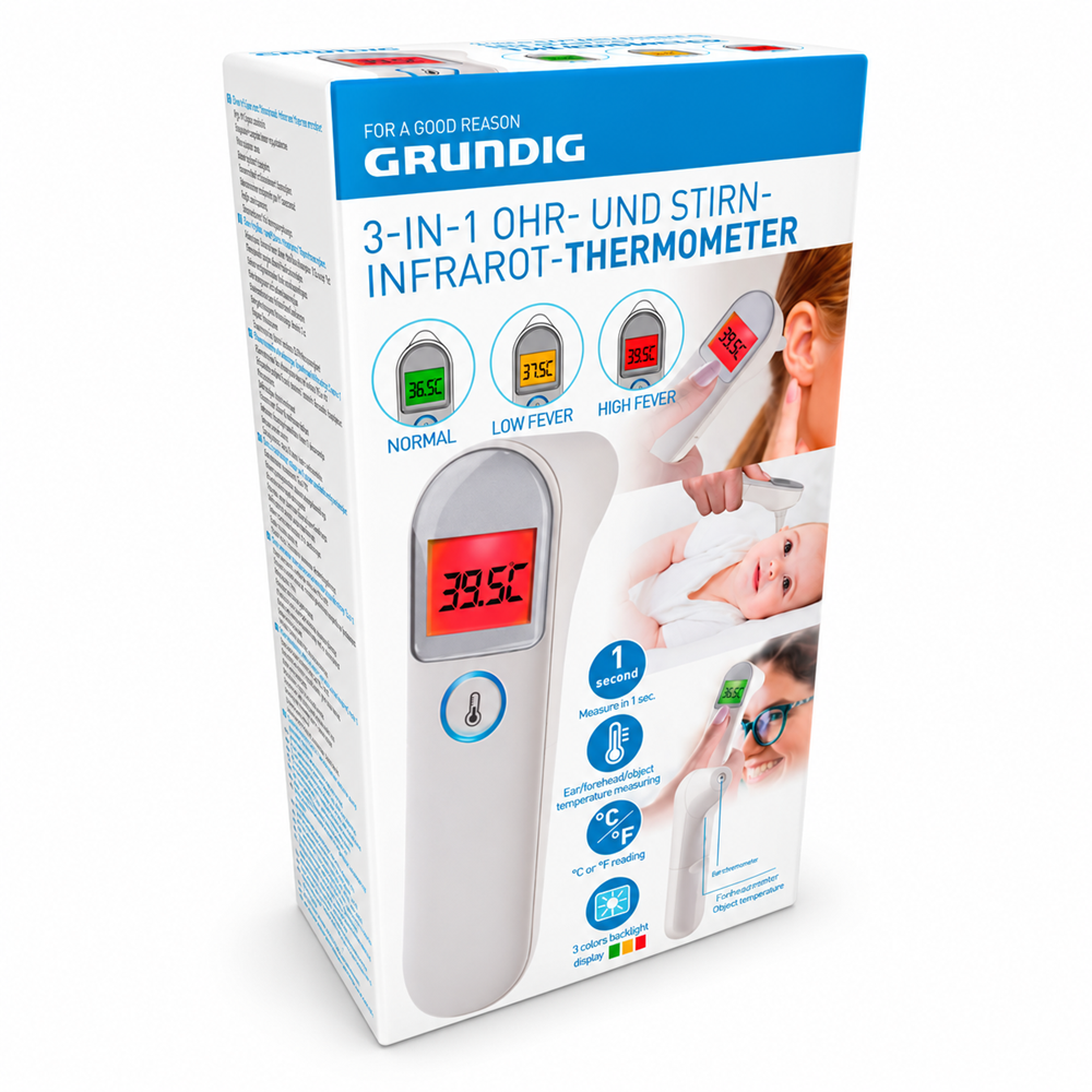 Grundig digitális infravörös hőmérő – érintésmentes (EDC)