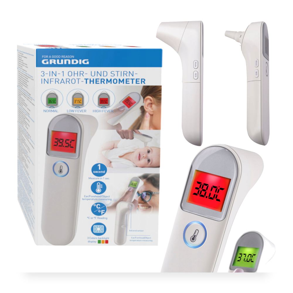 Grundig digitális infravörös hőmérő – érintésmentes (EDC)3