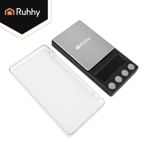Ruhhy 500 g-os digitális zsebmérleg – nagy pontosságú mini mérleg 0,01 g beosztással (WNDR27932) - Image 3