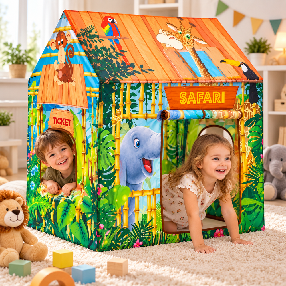 Safari játszósátor gyerekeknek – 95×72×102 cm (EDC)1