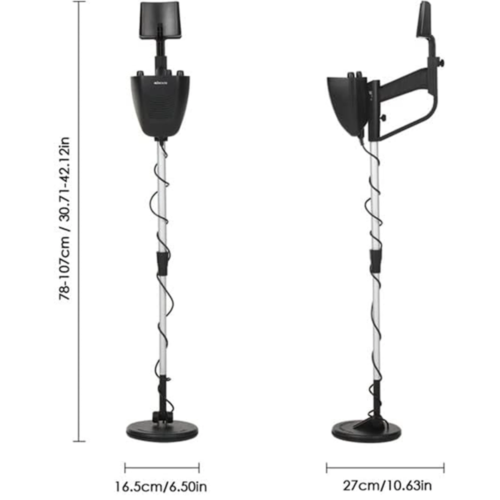 Vízálló fémdetektor kincskereséshez – arany-, ezüst- és érmekereső, akár 30 cm érzékelési mélységgel (BBRLB1374)5