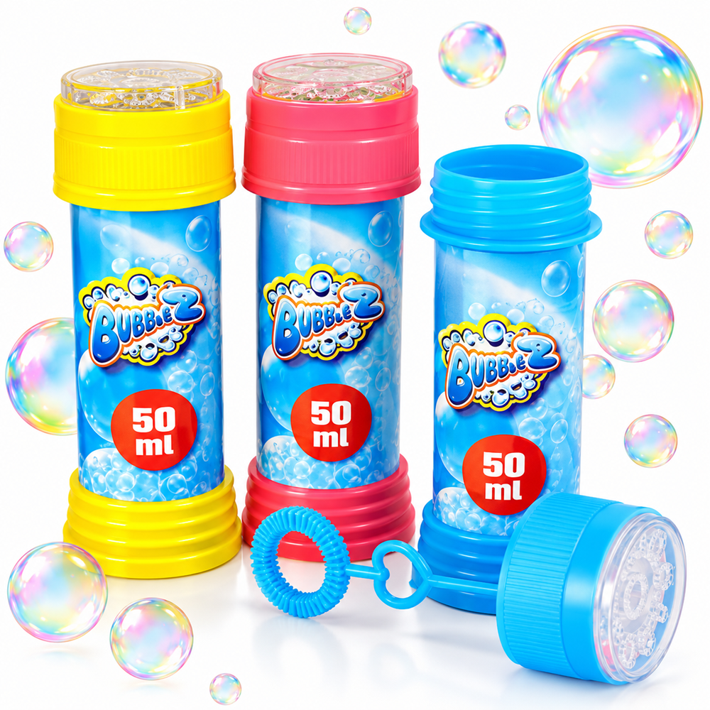 BubbleZ szappanbuborék szett – 3 × 50 ml – 3 éves kortól (EDC)2