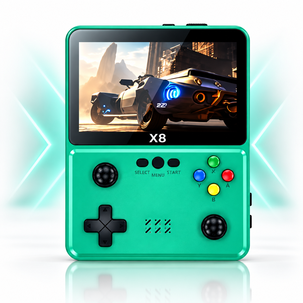 X8 hordozható retro játékkonzol – 4” IPS HD kijelző (BBV)10