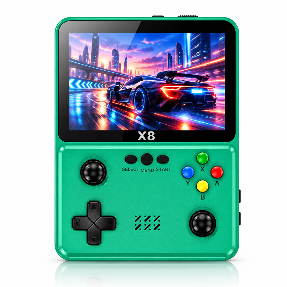 X8 hordozható retro játékkonzol – 4” IPS HD kijelző (BBV)5